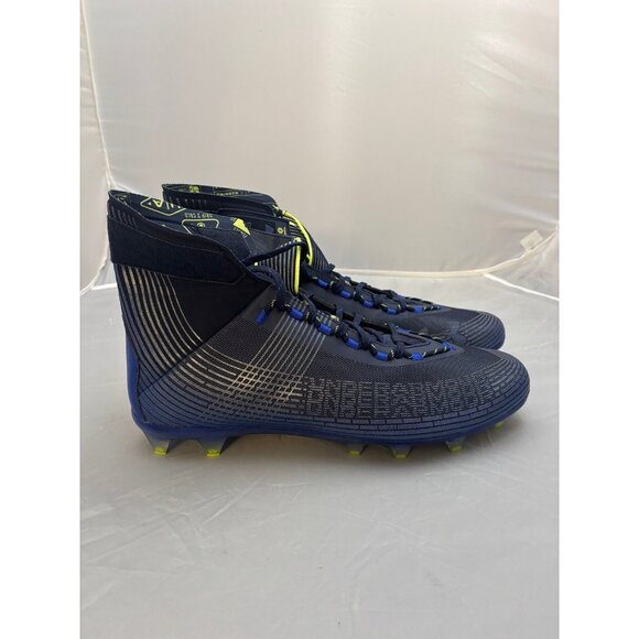 Under Armour Highlight MC blue green football cleats size 16 3023716 404 main image 4
